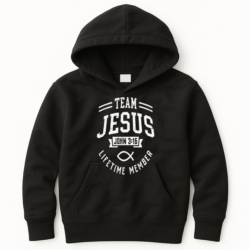 Team Jesus Christian Gifts Kids Hoodie