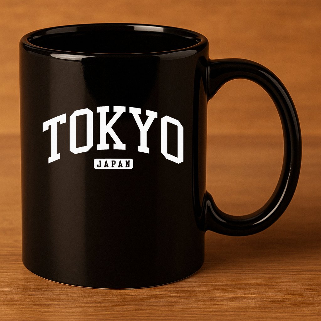 Tokyo Japan College University Style 11oz C Handle Ceramic Mug
