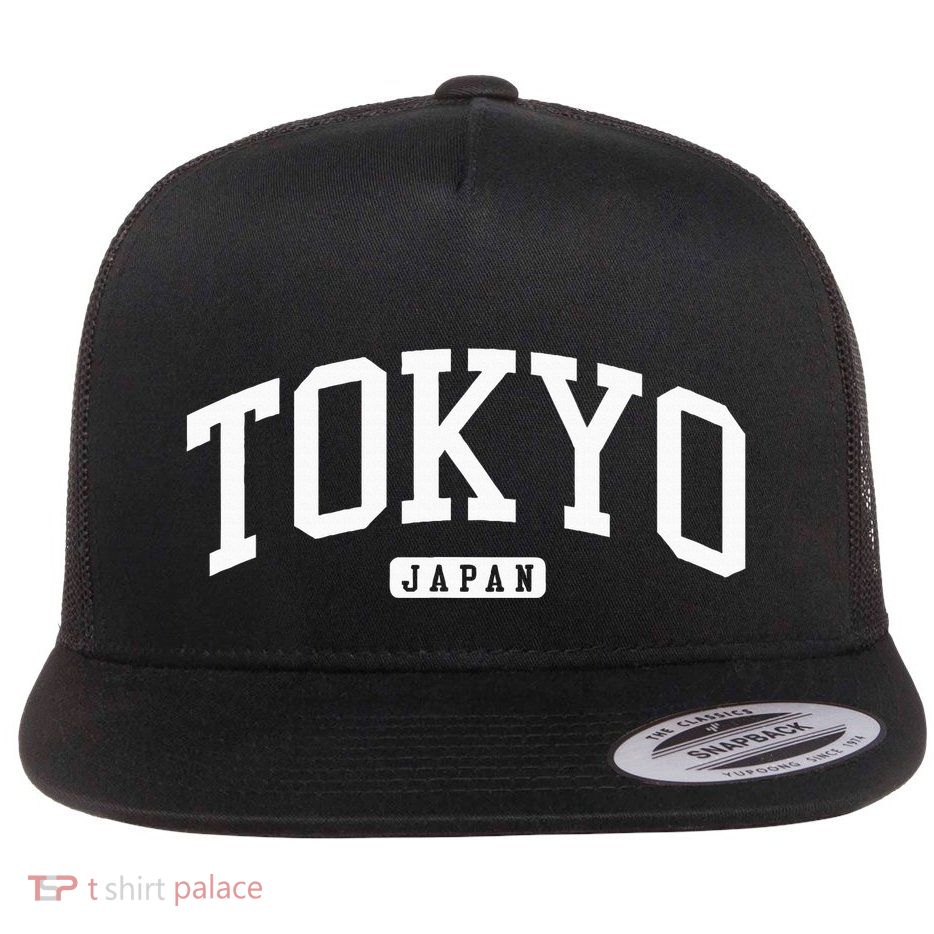 Tokyo Japan College University Style Flatbill Hat