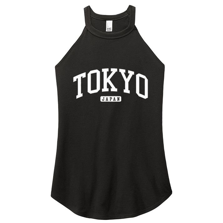 Tokyo Japan College University Style Women's Perfect Tri Rocker Tank