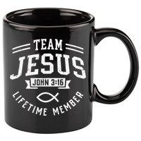Team Jesus Christian Gifts 11oz C Handle Ceramic Mug