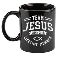 Team Jesus Christian Gifts 11oz C Handle Ceramic Mug