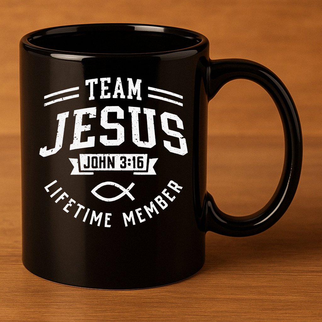 Team Jesus Christian Gifts 11oz C Handle Ceramic Mug