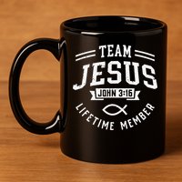 Team Jesus Christian Gifts 11oz C Handle Ceramic Mug