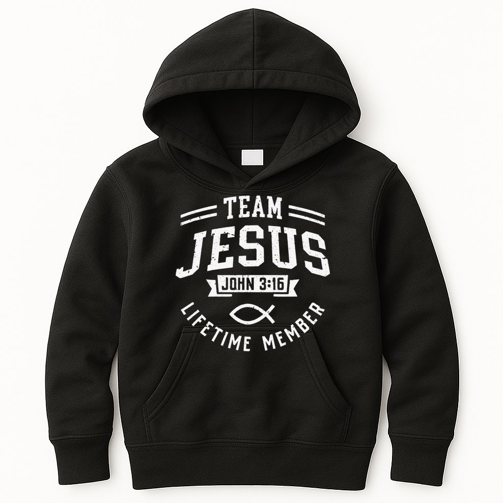 Team Jesus Christian Gifts Kids Hoodie