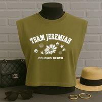 Team Jeremiah Cousin Beach The Summer I Turned Pretty TSITP Garment-Dyed Women's Muscle Tee