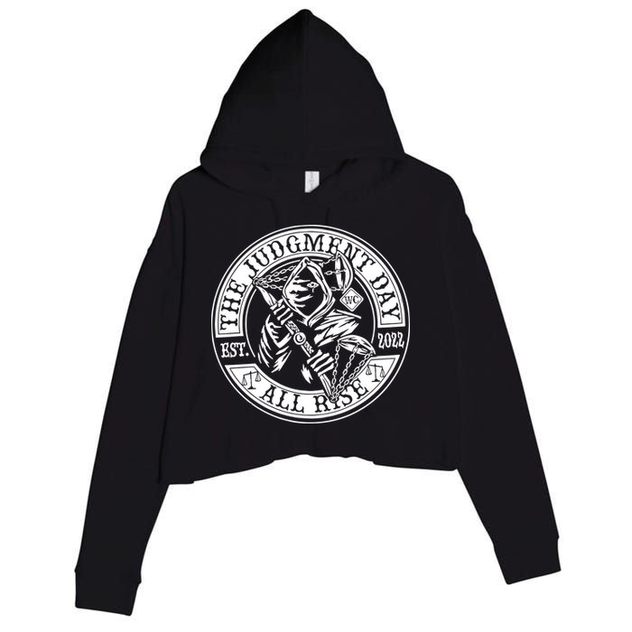 The Judgment Day Est 2024 Crop Fleece Hoodie