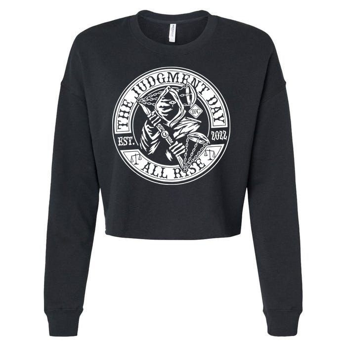 The Judgment Day Est 2024 Cropped Pullover Crew