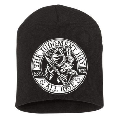 The Judgment Day Est 2024 Short Acrylic Beanie