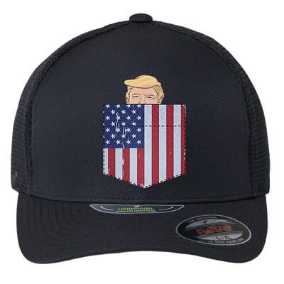 Trump J D Vance 2024 Flexfit Unipanel Trucker Cap