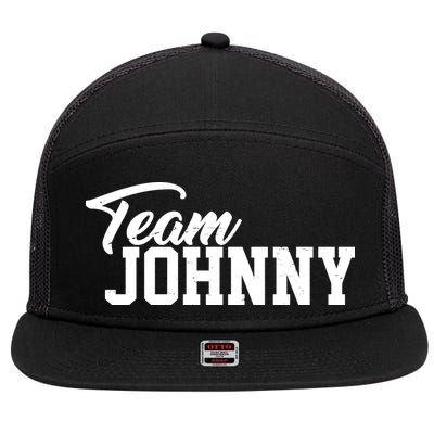 Team Johnny Depp 7 Panel Mesh Trucker Snapback Hat