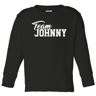 Team Johnny Depp Toddler Long Sleeve Shirt