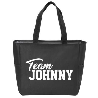 Team Johnny Depp Zip Tote Bag