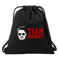 Team Johnny Depp Drawstring Bag