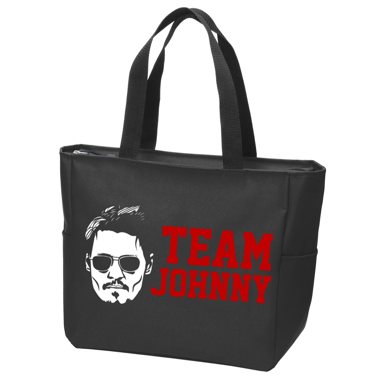Team Johnny Depp Zip Tote Bag