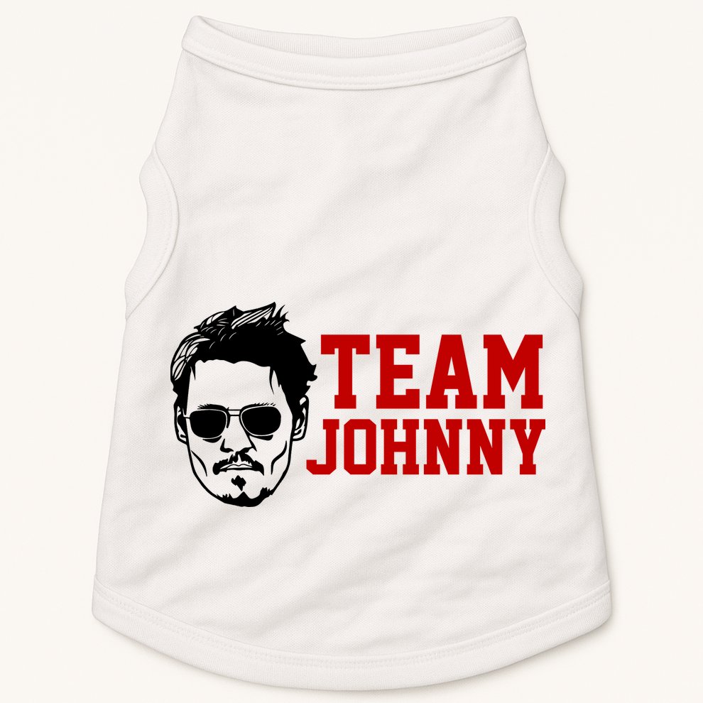 Team Johnny Depp Doggie Tank