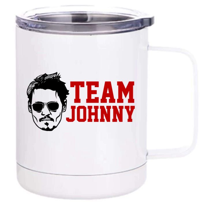 Team Johnny Depp 12 oz Stainless Steel Tumbler Cup