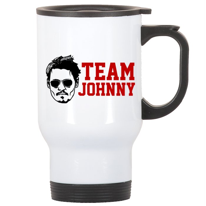 Team Johnny Depp Stainless Steel Travel Mug