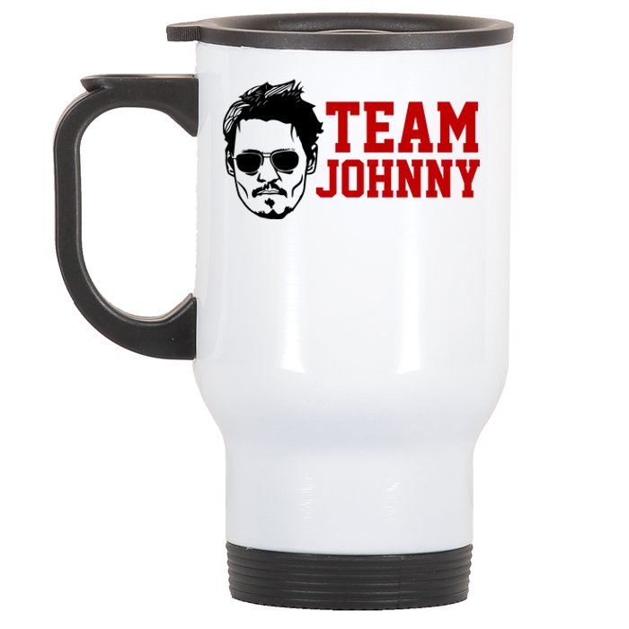 Team Johnny Depp Stainless Steel Travel Mug