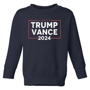 Trump J D Vance 2024 Toddler Sweatshirt