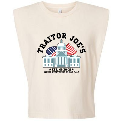 Traitor Joe's EST 01 20 21 Funny Anti Biden Tee Garment-Dyed Women's Muscle Tee