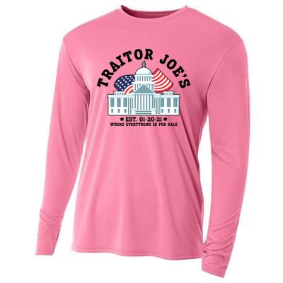 Traitor Joe's EST 01 20 21 Funny Anti Biden Tee Cooling Performance Long Sleeve Crew