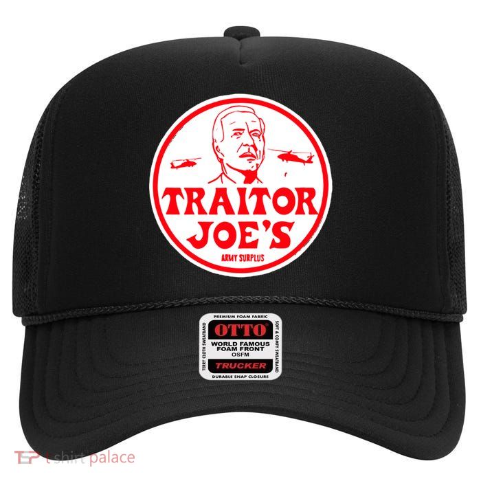 Traitor Joe's Funny High Crown Mesh Back Trucker Hat