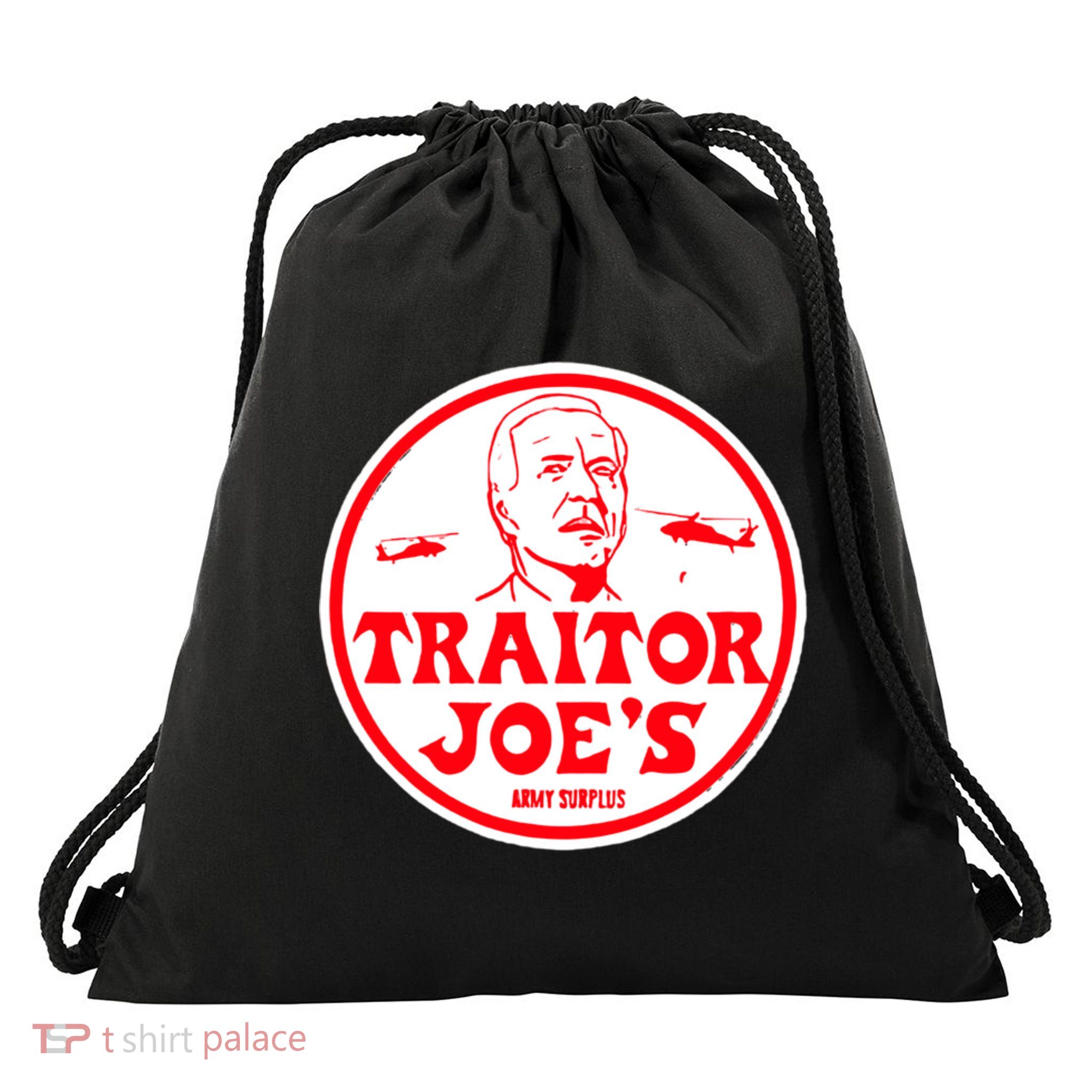 Traitor Joe's Funny Drawstring Bag