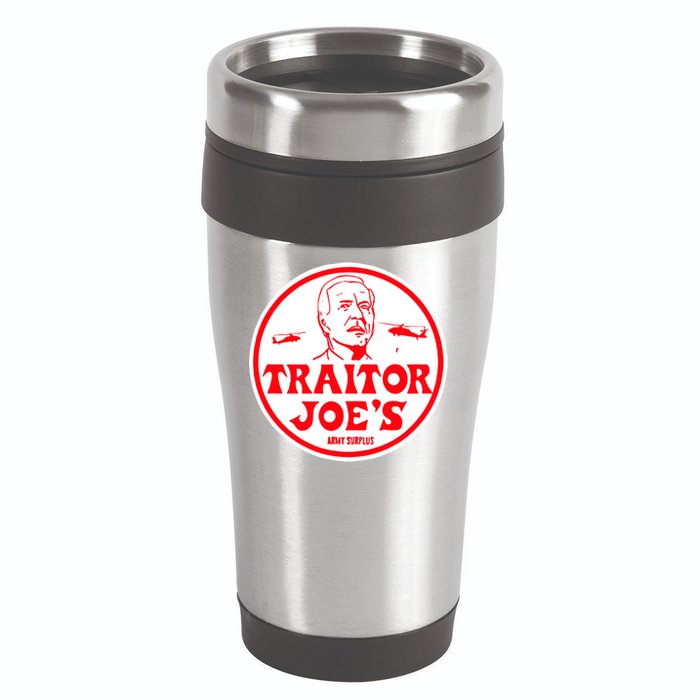 Traitor Joe's Funny 16oz Travel Tumbler