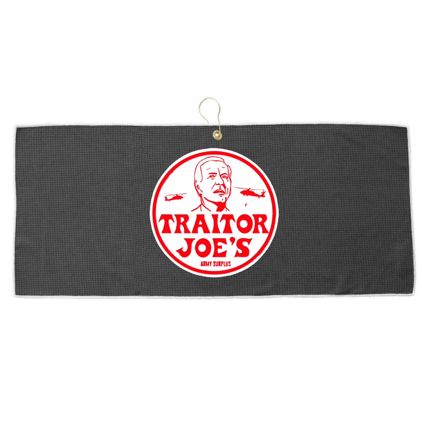 Traitor Joe's Funny Large Microfiber Waffle Golf Towel