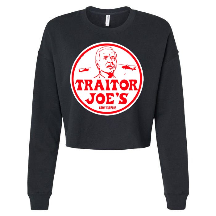 Traitor Joe's Funny Cropped Pullover Crew