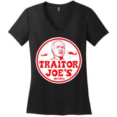 Traitor Joe's Funny Women's V-Neck T-Shirt