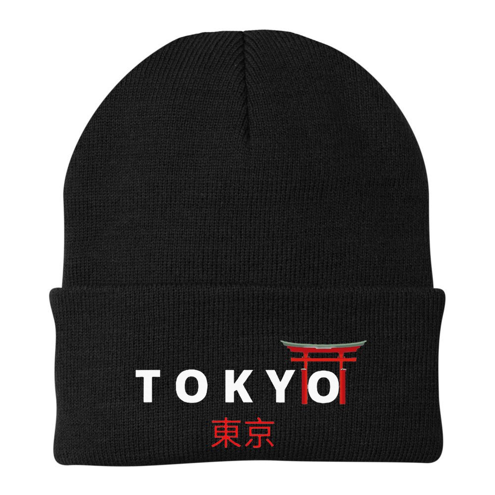 Tokyo Japanese Fonts  Kanji Japan Desing Beanie