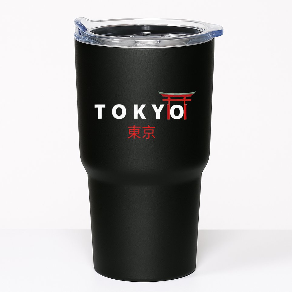Tokyo Japanese Fonts  Kanji Japan Desing Tumbler