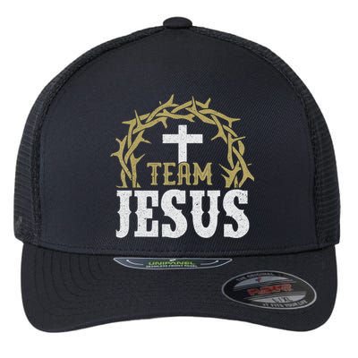 Team Jesus For Christian And True Believer Flexfit Unipanel Trucker Cap