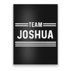 Team Joshua Family Name Poster