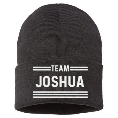 Team Joshua Family Name Sustainable Knit Beanie