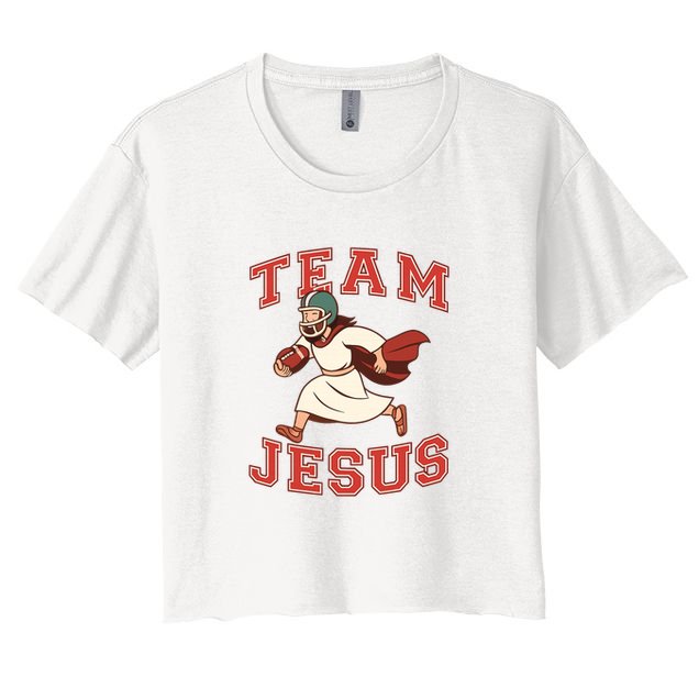 Team Jesus Football Crop Top