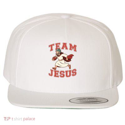 Team Jesus Football Wool Snapback Cap