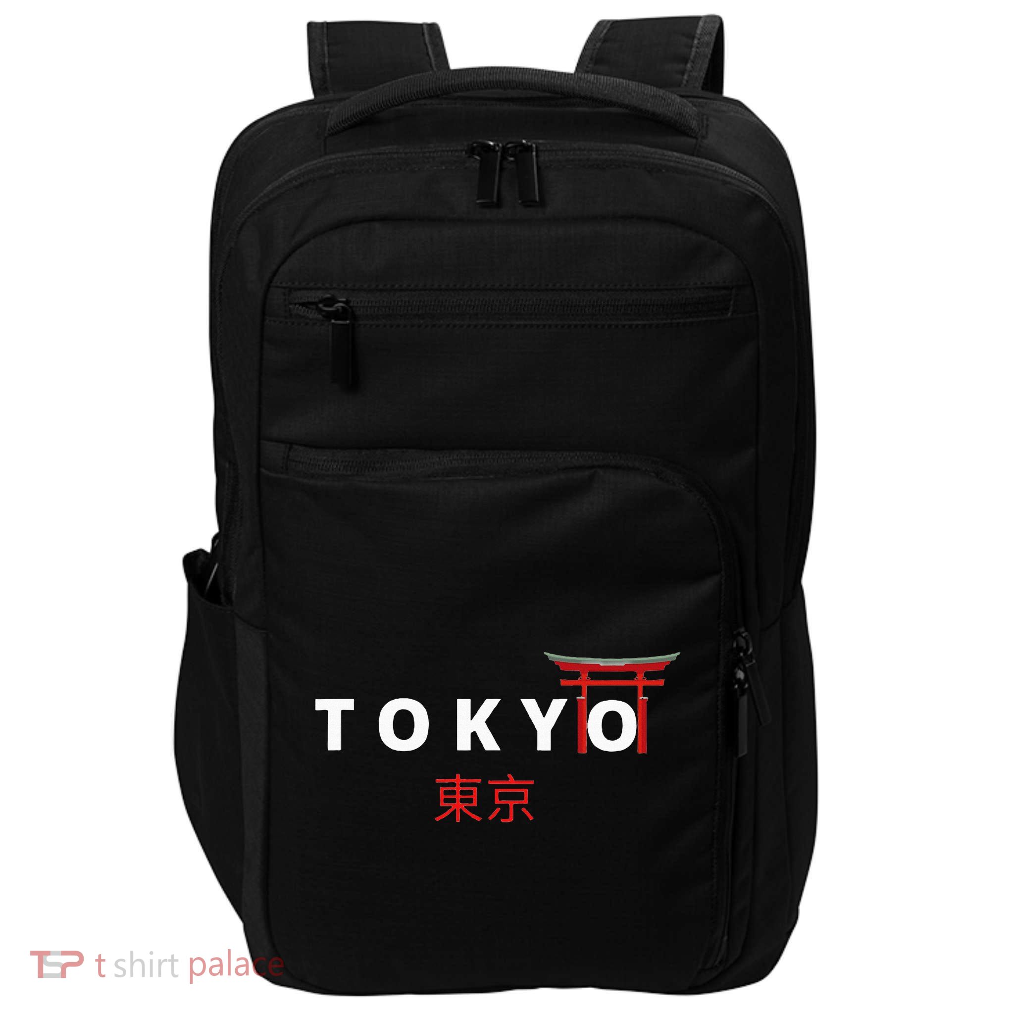 Tokyo Japanese Fonts Kanji Japan Desing Impact Tech Backpack