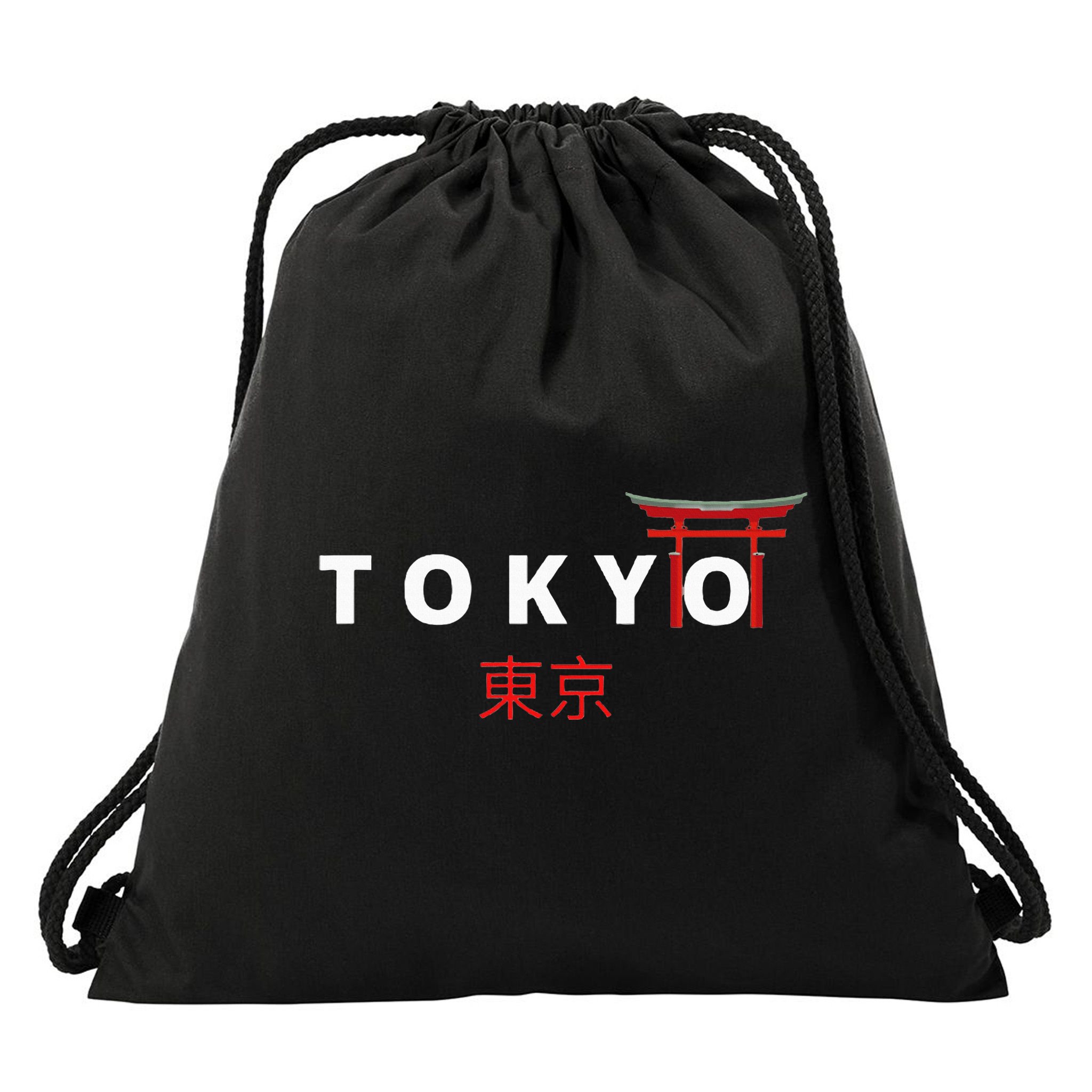 Tokyo Japanese Fonts Kanji Japan Desing Drawstring Bag