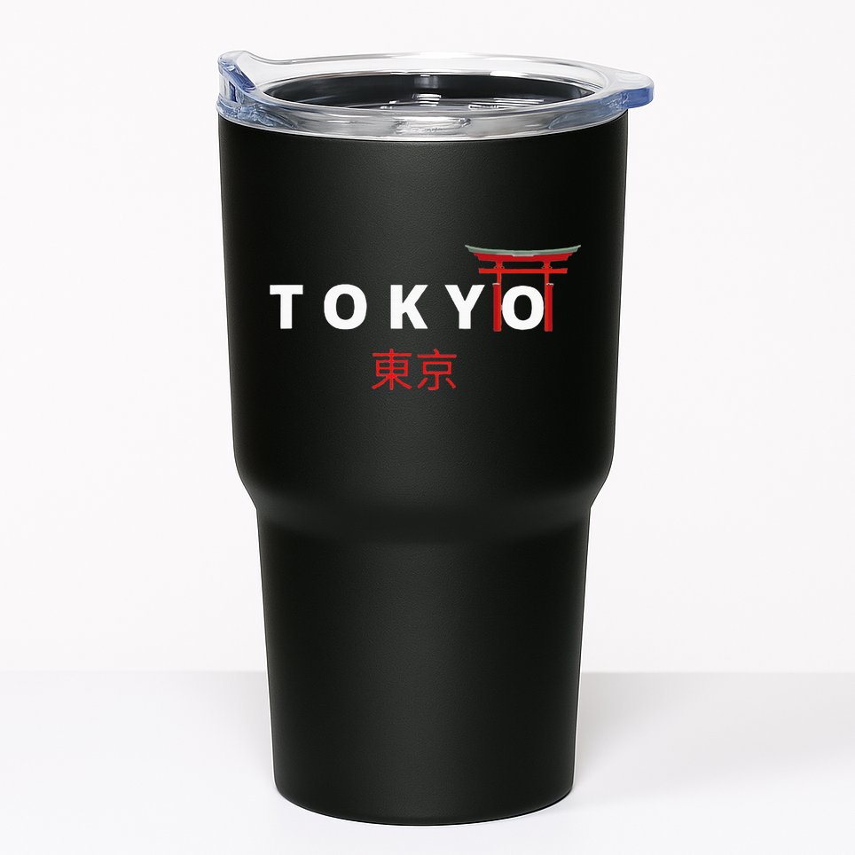 Tokyo Japanese Fonts Kanji Japan Desing Tumbler