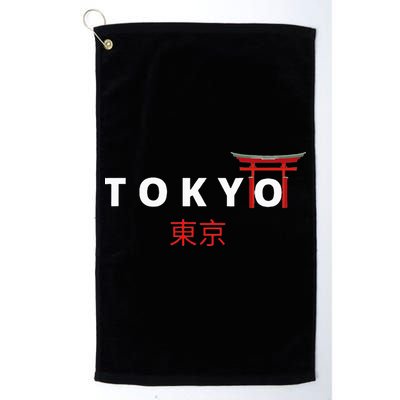 Tokyo Japanese Fonts Kanji Japan Desing Golf Towel