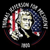 Thomas Jefferson For President Funny Quote Patriotic Gift 16 in Basic Backpack