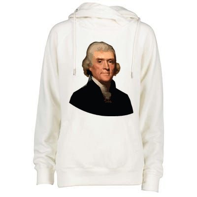 Thomas Jefferson Founding Father Liberty Conservative Thomas Jefferson Womens Funnel Neck Pullover Hood