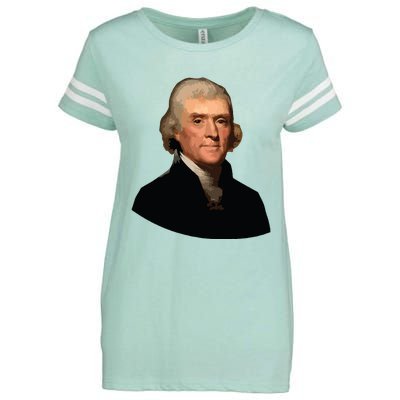 Thomas Jefferson Founding Father Liberty Conservative Thomas Jefferson Enza Ladies Jersey Football T-Shirt