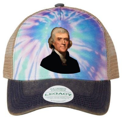 Thomas Jefferson Founding Father Liberty Conservative Thomas Jefferson Legacy Tie Dye Trucker Hat