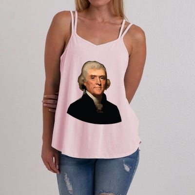 Thomas Jefferson Founding Father Liberty Conservative Thomas Jefferson Women's Strappy Tank