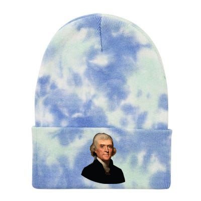 Thomas Jefferson Founding Father Liberty Conservative Thomas Jefferson Tie Dye 12in Knit Beanie