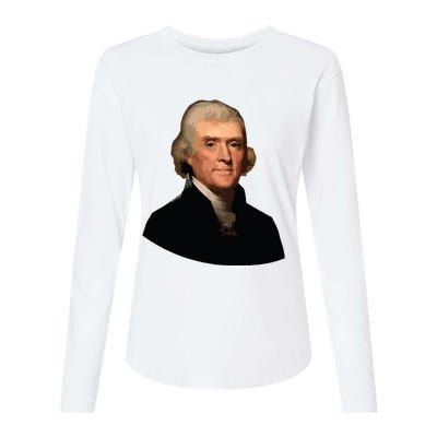 Thomas Jefferson Founding Father Liberty Conservative Thomas Jefferson Womens Cotton Relaxed Long Sleeve T-Shirt